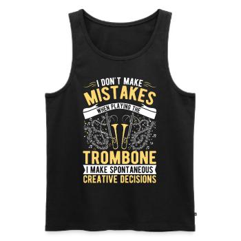 Trombone Creative Choices Tromboniste - Débardeur bio Premium Homme - noir - Devant - Michal (187cm)