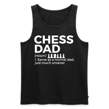 Chess Player - Men's Premium Organic Tank Top - black - Front - Michal (187cm)