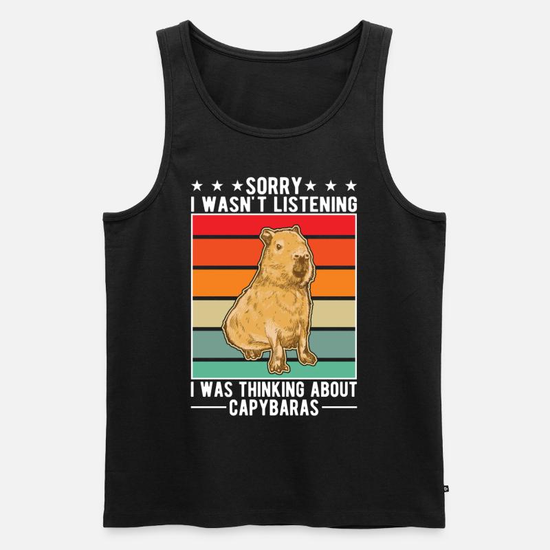 Capybara Cadeau Capibara capybara - Débardeur bio Premium Homme - noir