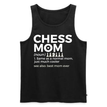 Schach Spieler - Männer Premium Bio Tank Top - Schwarz - Vorne - Michal (187cm)