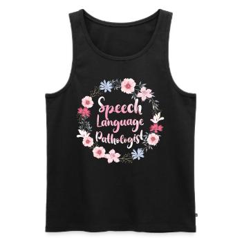Speech Therapist Therapy Assistant - Männer Premium Bio Tank Top - Schwarz - Vorne - Michal (187cm)
