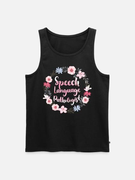 Speech Therapist Therapy Assistant - Men's Premium Organic Tank Top - black
