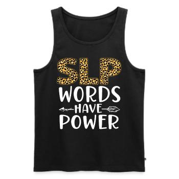 Speech Therapist Therapy Assistant - Männer Premium Bio Tank Top - Schwarz - Vorne - Michal (187cm)