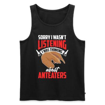 Thought of anteater Pygmy Anteater - Men's Premium Organic Tank Top - black - Front - AI Model Male 178 light (178cm)