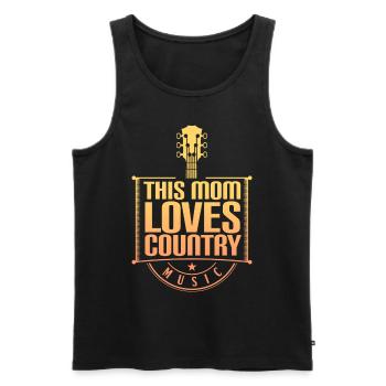 Country Musik Mutter Country Frau - Männer Premium Bio Tank Top - Schwarz - Vorne - Michal (187cm)