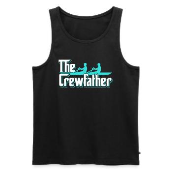 The Crewfather Rowing Kayak Canoe Rower - Men's Premium Organic Tank Top - black - Front - Michal (187cm)