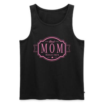 Beste Mama seit 1973 - Männer Premium Bio Tank Top - Schwarz - Vorne - Michal (187cm)