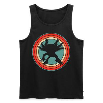 axolotls cute - Männer Premium Bio Tank Top - Schwarz - Vorne - Michal (187cm)