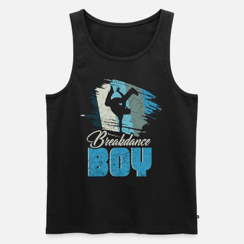 Breakdance Jeunes Breakdancers Danse - Débardeur bio Premium Homme - noir