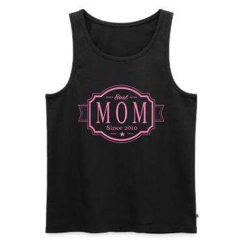 Best Mom since 2010 - Men's Premium Organic Tank Top - black - Front - AI Model Male 178 light (178cm)