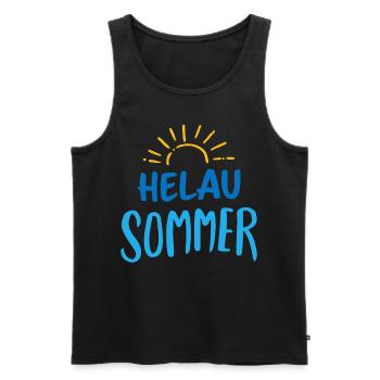 Helau Sommer Karneval Konfetti Strandurlaub Camper - Männer Premium Bio Tank Top - Schwarz - Vorne - Michal (187cm)