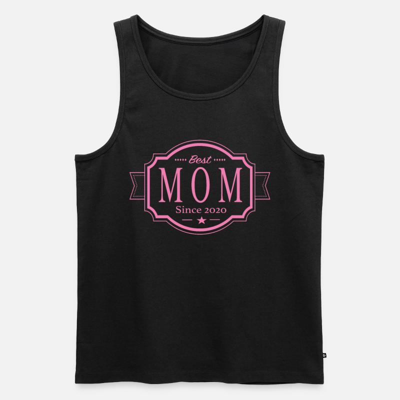 Beste Mama seit 2020 - Männer Premium Bio Tank Top - Schwarz