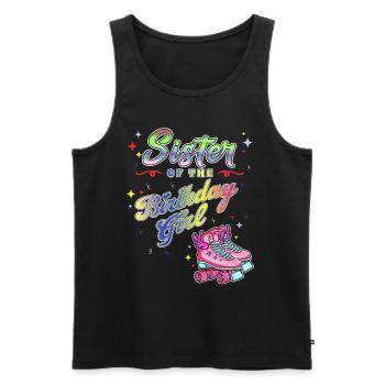 Inline Skater - Männer Premium Bio Tank Top - Schwarz - Vorne - AI Model Male 178 light (178cm)