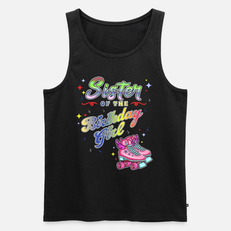 Inline Skater - Männer Premium Bio Tank Top - Schwarz