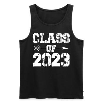 Graduation - Class of 2023 - Männer Premium Bio Tank Top - Schwarz - Vorne - AI Model Male 178 light (178cm)