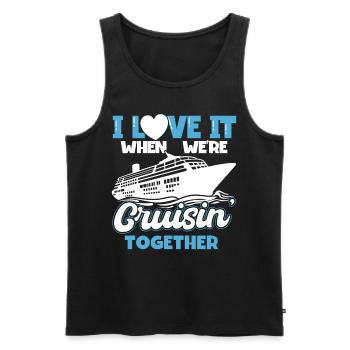 I Love It When Were Cruisin Together - Männer Premium Bio Tank Top - Schwarz - Vorne - Michal (187cm)