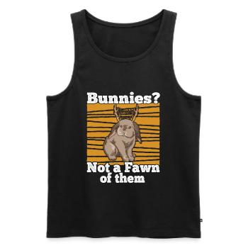 Jackalope Christmas Rabbit Design - Men's Premium Organic Tank Top - black - Front - AI Model Male 178 light (178cm)