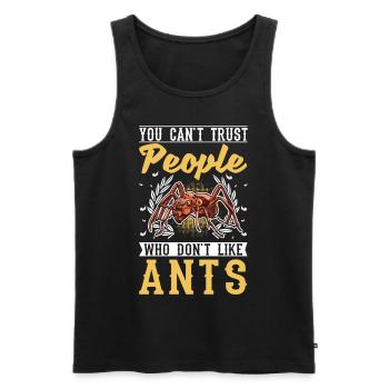 Ants Ant Farm Antshills Fire ants - Men's Premium Organic Tank Top - black - Front - Michal (187cm)
