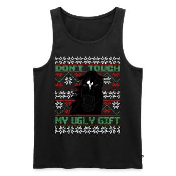 Dont Touch Ugly Brauner Pferd Rider Winter - Männer Premium Bio Tank Top - Schwarz - Vorne - Michal (187cm)