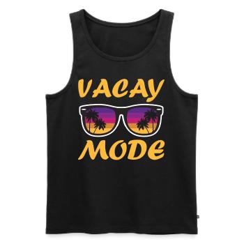 Family Vacation 2023 - Vacay Fashion - Men's Premium Organic Tank Top - black - Front - AI Model Male 178 light (178cm)