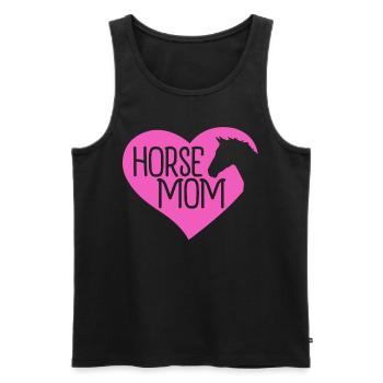 Horse Rider - Men's Premium Organic Tank Top - black - Front - AI Model Male 178 light (178cm)