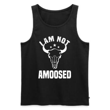 Büffel Bison Ochse Indianer Amerikanisch - Männer Premium Bio Tank Top - Schwarz - Vorne - AI Model Male 178 light (178cm)