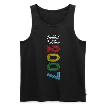 Limited Edition 2007 - Männer Premium Bio Tank Top - Schwarz - Vorne - Michal (187cm)