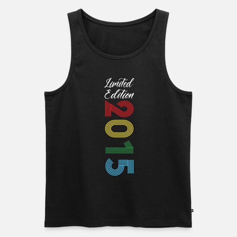 Limited Edition 2015 - Männer Premium Bio Tank Top - Schwarz
