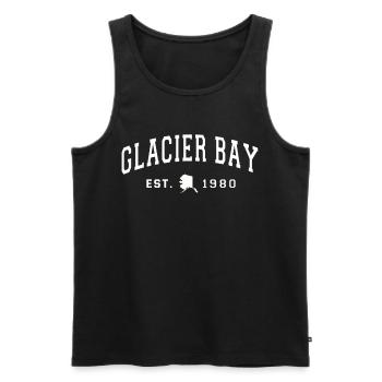 Alaska Geschenk USA Natur Bär Denali Grizzly Wald - Männer Premium Bio Tank Top - Schwarz - Vorne - Michal (187cm)