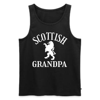 Grand-père écossais grand-père écossais - Débardeur bio Premium Homme - noir - Devant - Michal (187cm)