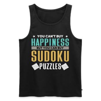 Sudoku Puzzle Sudoku Grid Sudoku lösen Sodoku - Männer Premium Bio Tank Top - Schwarz - Vorne - AI Model Male 178 light (178cm)