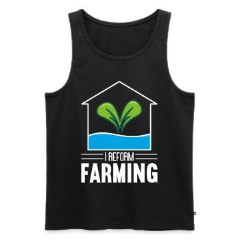 Hydroponics Indoor Gardening Horticulture - Men's Premium Organic Tank Top - black - Front - AI Model Male 178 light (178cm)