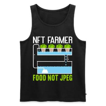 Hydroponics Indoor Gardening Horticulture - Men's Premium Organic Tank Top - black - Front - AI Model Male 178 light (178cm)