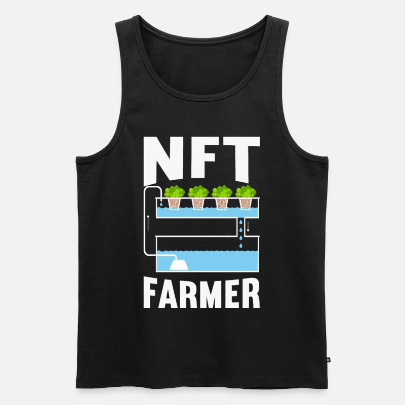 Hydroponik Indoor-Gartenbau - Männer Premium Bio Tank Top - Schwarz