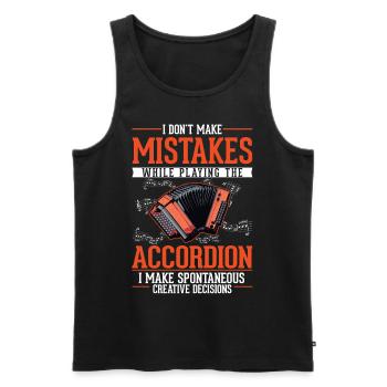 Accordéon Creative Choices Accordéoniste - Débardeur bio Premium Homme - noir - Devant - Michal (187cm)