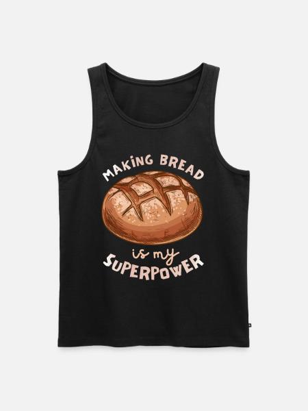 Baking bread, saying, baker, baker - Men's Premium Organic Tank Top - black