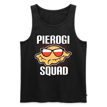 Pierogi Polen Polska Polski - Männer Premium Bio Tank Top - Schwarz - Vorne - AI Model Male 178 light (178cm)