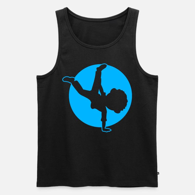 Breakdancer Junge Breakdancing - Männer Premium Bio Tank Top - Schwarz