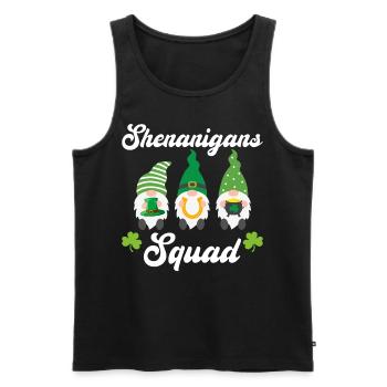 Shenanigans Squad Teacher St Patrick’s Day - Débardeur bio Premium Homme - noir - Devant - AI Model Male 178 light (178cm)