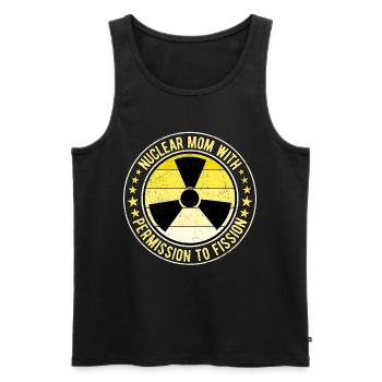 Nuclear Engineer Nuclear Technician Mother - Men's Premium Organic Tank Top - black - Front - AI Model Male 178 light (178cm)