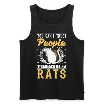 Rat Gift Domestic Rat Rat Owner - Men's Premium Organic Tank Top - black - Front - Michal (187cm)