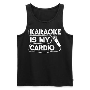 Karaoke Singer Vintage Karaoke Is - Männer Premium Bio Tank Top - Schwarz - Vorne - Michal (187cm)