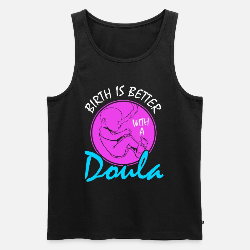 Besser Mit Einer - Männer Premium Bio Tank Top - Schwarz