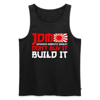 JDM Motorsport Auto Tuning Automobile - Débardeur bio Premium Homme - noir - Devant - Michal (187cm)