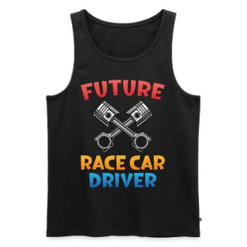 Drag Racing Race Car Future Race - Men's Premium Organic Tank Top - black - Front - AI Model Male 178 light (178cm)