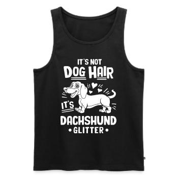Teckel Cadeau Dixie Viennese Doxie Teckel - Débardeur bio Premium Homme - noir - Devant - AI Model Male 178 light (178cm)