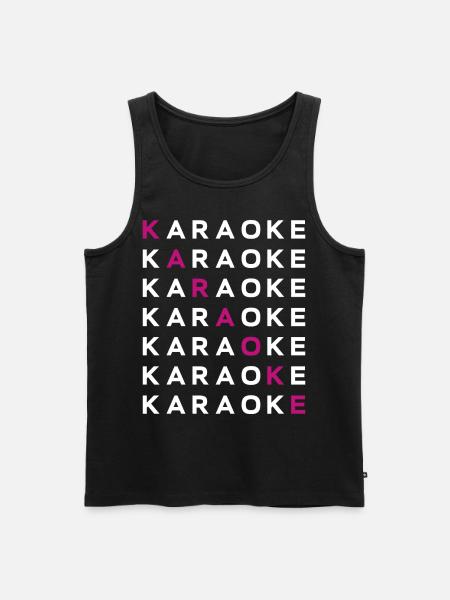 Karaoke Singer Karaoke - Men's Premium Organic Tank Top - black