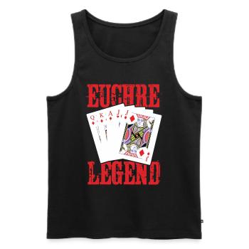Euchre Legend Euchre Jeu de cartes Euchre - Débardeur bio Premium Homme - noir - Devant - Michal (187cm)