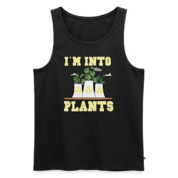 Atomkraftwerk Nuklear Energie Erneuerbare Energie - Männer Premium Bio Tank Top - Schwarz - Vorne - AI Model Male 178 light (178cm)