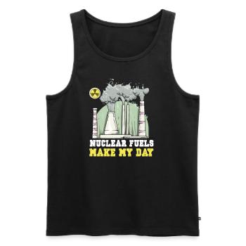 Atomkraftwerk Nuklear Energie Erneuerbare Energie - Männer Premium Bio Tank Top - Schwarz - Vorne - AI Model Male 178 light (178cm)